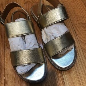 Lucky Brand Shimmering Gold Footwear